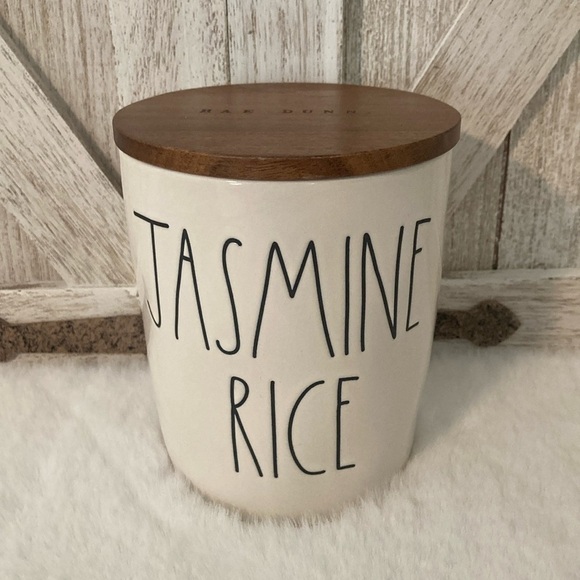 Rae Dunn Jasmine Rice Cellar - Picture 1 of 6